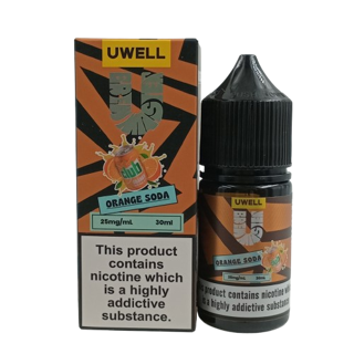 سالت نیکوتین یوول طعم نوشابه پرتقالی حجم30 میلی لیتر نیکوتین 25میلی گرم