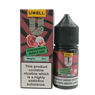 سالت نیکوتین یوول طعم آدامس انار حجم30 میلی لیتر نیکوتین 25میلی گرم