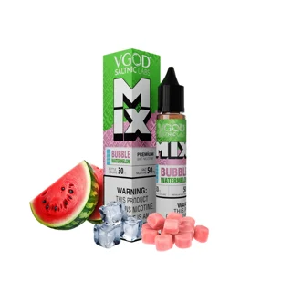سالت  ویگاد مدل آدامس بادکنکی هندوانه و یخ | Bubble Watermelon Iced By Vgod Salt Nic